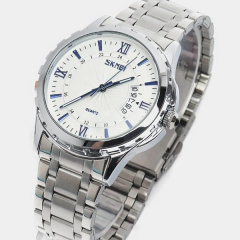 Часы наручные мужские Skmei 9069 Silver - Blue 9069SIBU (12342-hbr) Шепетівка