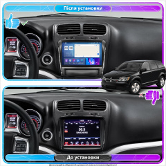 Магнитола Lesko Dodge Journey I Рестайлинг 2011-2020 IPS 9" 2/32Gb CarPlay 4G Wi-Fi GPS Prim Винница