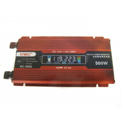 Преобразователь UKC авто инвертор 12V-220V 500W LCD KC-500D Коломия