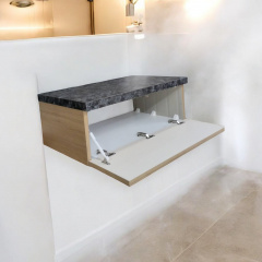 Тумба пластикова підвісна The MIX Лямі 4236 mat 5057 Wood 80х30х45 см Ивано-Франковск