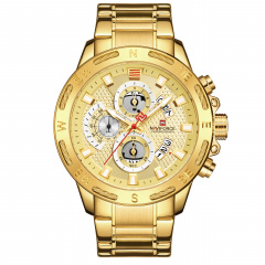 Часы мужские наручные Naviforce Golden Gate NF9165 Gold NF9165 G/G (15210-hbr) Винница