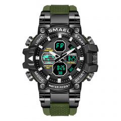 Часы наручные мужские Smael 8027 Army Green (15182-hbr) Чернигов
