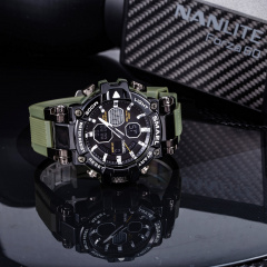 Часы наручные мужские Smael 8027 Army Green (15182-hbr) Чернигов