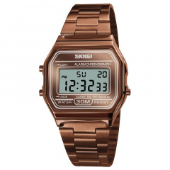 Часы наручные мужские Skmei 1123 Coffee Gold, 1123CG (12315-hbr) Київ