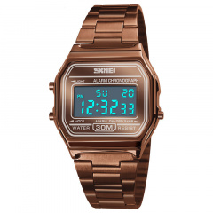 Часы наручные мужские Skmei 1123 Coffee Gold, 1123CG (12315-hbr) Київ