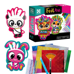 Набор для творчества Foil Art Веселые индейцы укр Vladi Toys (VT4433-09) Курінь