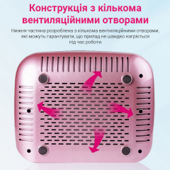 Витяжка для манікюру SML C-1 65 Вт Pink Гуляйполе