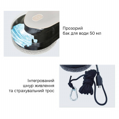 Робот для миття вікон із баком для води Inspire IQ cleaner RN2-03 Black Тернополь