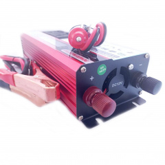 Автомобильный инвертор Solar Power Inverter 011 c 12V на 220V 1500W модифицированная синусоида Red (11034-hbr) Ворожба
