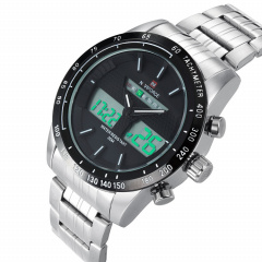 Часы мужские наручные Naviforce Army NF9024 Silver-Black-White NF9024 S/B/W (15219-hbr) Черкаси