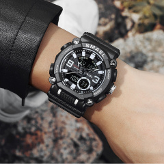 Часы наручные мужские Smael 8052 Black (15185-hbr) Красноград