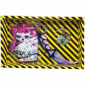 Сувенірні ножі дерев'яні набір BOX "Керамбіт PURPLE CAMO" Сувенір Декор KARPC-B