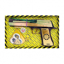 Зібрана модель Гумостріл Desert Eagle Сувенір-Декор De-B-B Black