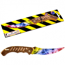 Ніж дерев'яний сувенірний Фліп Веселка Сувенір-Декор Fli-R