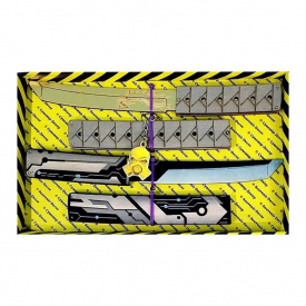 Сувенірні ножі дерев'яні набір So-2 Tanto Транзистор And Tanto Якудза Gold Сувенір-Декор So2-8-B