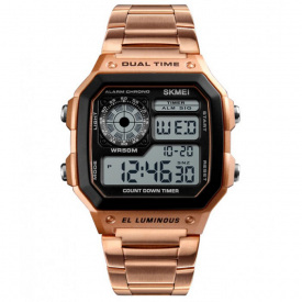 Чоловічий годинник Skmei 1335 Ripple Rose Gold