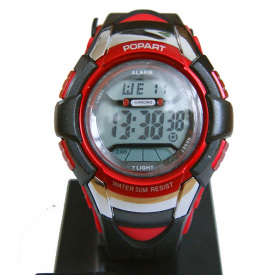 Годинник Popart Чорний/Червоний (POP-425)