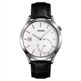 Чоловічий кварцовий годинник Skmei 1581 Prestige Чорний
