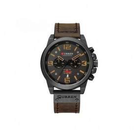 Чоловічий наручний годинник Curren Monreal Коричневий