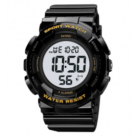 Чоловічий наручний спортивний годинник Skmei 2081 Чорний