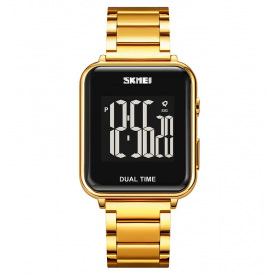 Чоловічий наручний класичний годинник Skmei 1852 Золотистий