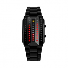 Годинник наручний чоловічий Skmei 1035 Чорний 1035BK (15879-hbr)