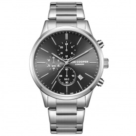 Наручний годинник чоловічий Lee Cooper Plane Сріблястий (3307)