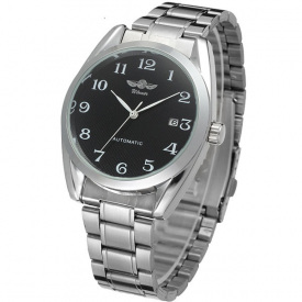 Наручний годинник чоловічий Winner Handsome Сріблястий (100)