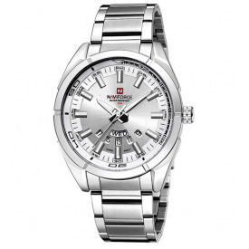 Наручний годинник чоловічий NaviForce Rocket Сріблястий (1166)