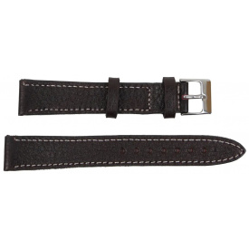 Ремінець для годинника Mykhail Ikhtyar шкіряний 18 мм Коричневий (S589-18S brown)