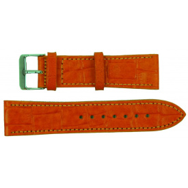 Ремінець для годинника зі шкіри Mykhail Ikhtyar 22 мм Помаранчевий (S418-22S orange)