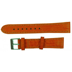 Ремінець для годинника зі шкіри Mykhail Ikhtyar 18 мм Помаранчевий (S418-18S orange)