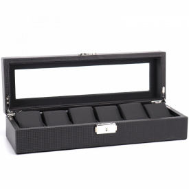 Шкатулка для зберігання годинників Craft 6PU.CRB.BL 30х20х8 cм Чорний