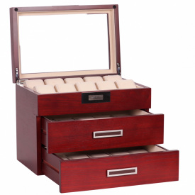 Шкатулка для зберігання годинників Salvadore WB/2350/30.C Бордово-бежевий