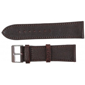 Ремінець для годинника Mykhail Ikhtyar шкіряний 24 мм Темно-коричневий (S509-24S dark brown)