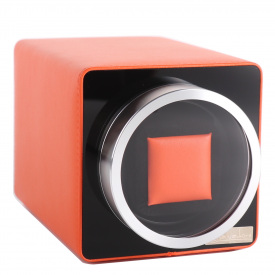 Шкатулка Salvadore для підзаводу 1 годинника MBPU/411/OR 11х11х17,5 см Помаранчево-чорний