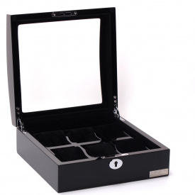 Шкатулка для зберігання годинників Salvadore WB3035-6BB 230х95х230 мм Чорний