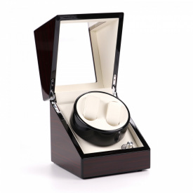 Скринька Craft для підзаводу 2-х годинників NM2/LBN/02 Чорний