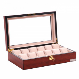 Скринька для зберігання годинників Salvadore Бордовий WB/1087/12.C