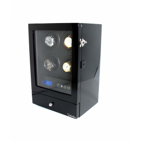 Скринька Salvadore для підзаводу 4 годинників Чорний S-2/04-LB 4x4+