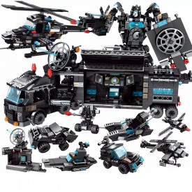 Конструктор Erbo SWAT 3в1 820 деталей Різнокольоровий (129f213c)