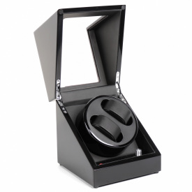 Скринька Craft для підзаводу 2-х годинників L0020-5 BL 18х18х20.5 см Чорний