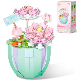 3D конструктор Lesko YZ 2084 Лотос 312 деталей Разноцветный (11573-67176)