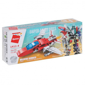 Детский конструктор Qman 1412 транспорт Wildfire Bomber
