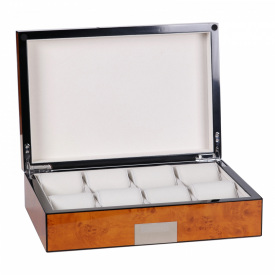 Скринька для зберігання годинників Salvadore WB/2022/8.BURL Brown