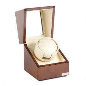 Скринька Salvadore для підзаводу 1-го годинника L0010-4 BR 13х13х16 см Коричнево-бежевий