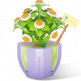 3D конструктор Lesko YZ 2081 Ромашки 284 деталей Разноцветный (11574-67175)