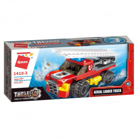 Детский конструктор Пожарная техника Qman 1410 в коробке Aerial Ladder Truck