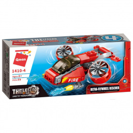 Детский конструктор Пожарная техника Qman 1410 в коробке Ultra-Flywheel Rescuer
