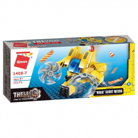 Детский конструктор Qman 1408 транспорт Scout Mecha